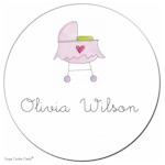 Sugar Cookie Gift Stickers - Bassinet Girl